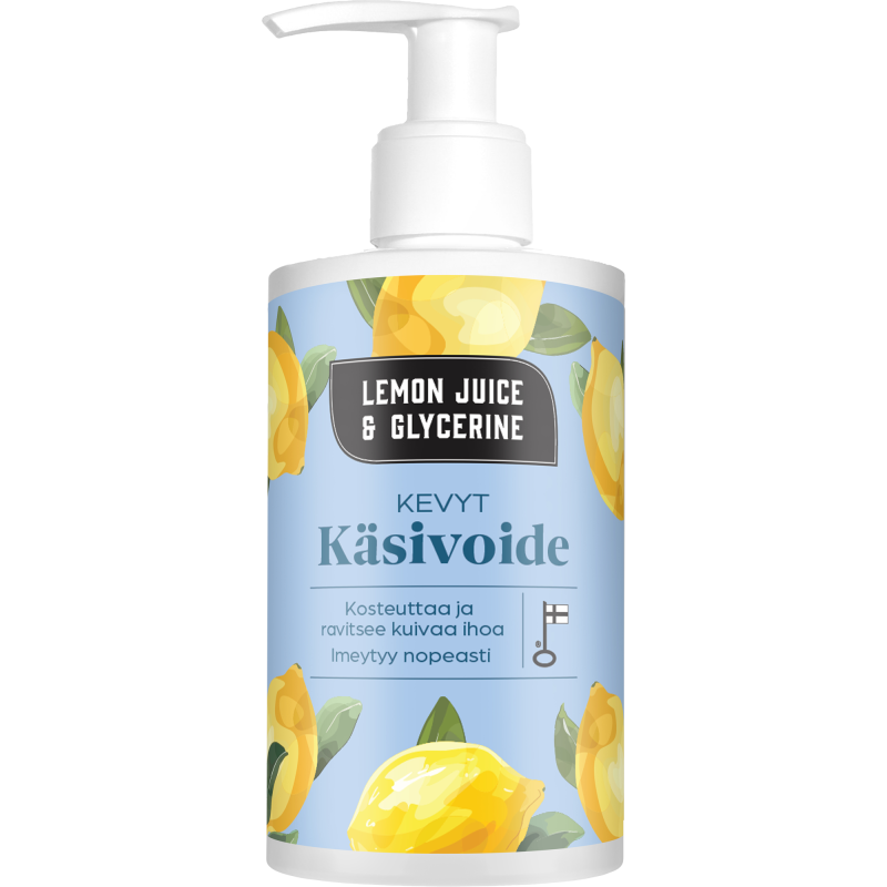 Käsivoide Lemon Juice & Glycerine 250 ml kevyt pumppupullo
