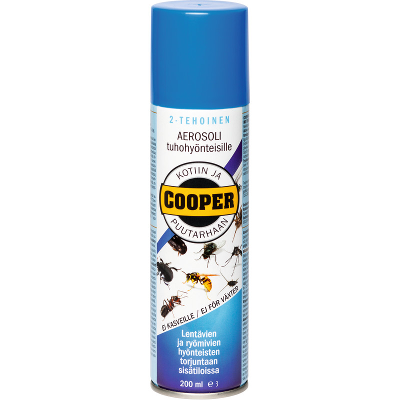 Tuhohyönteisten torjunta-aine Cooper 200 ml aerosoli