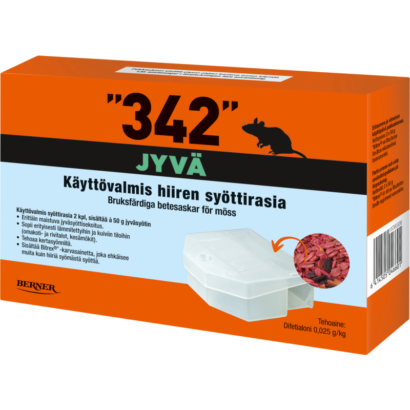 Syöttirasia 342, jyväsyötti 2 kpl, à 50 g