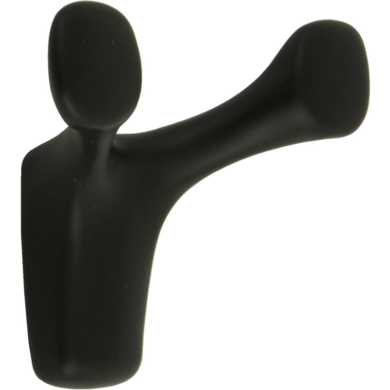 Vaatekoukku Nature 2S zn/musta