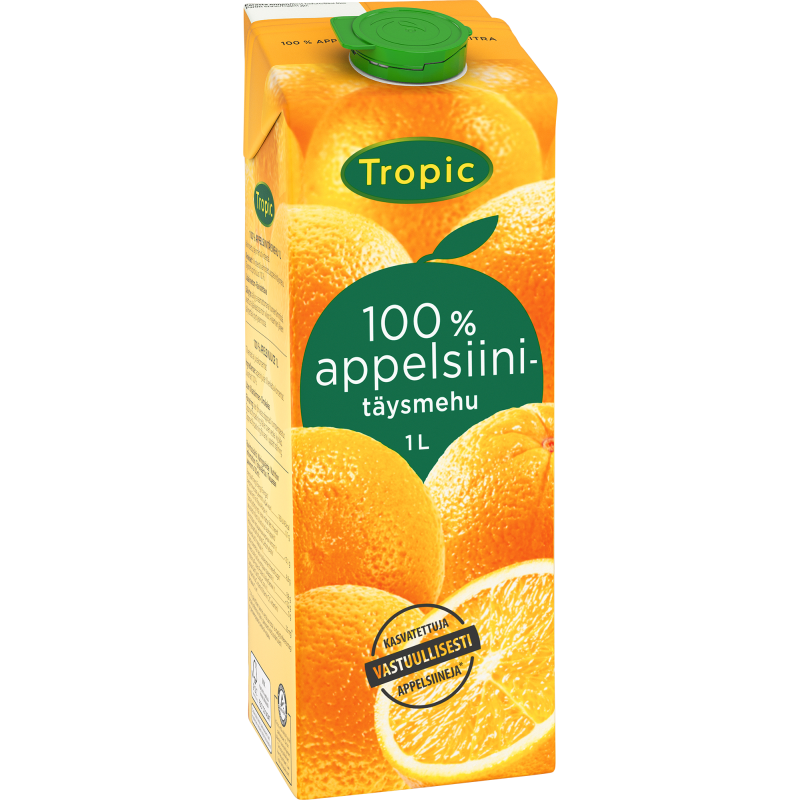 Appelsiinitäysmehu 1 l