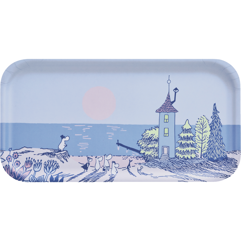 Tarjotin Muurla 43 x 22 cm Muumi Auringonlasku