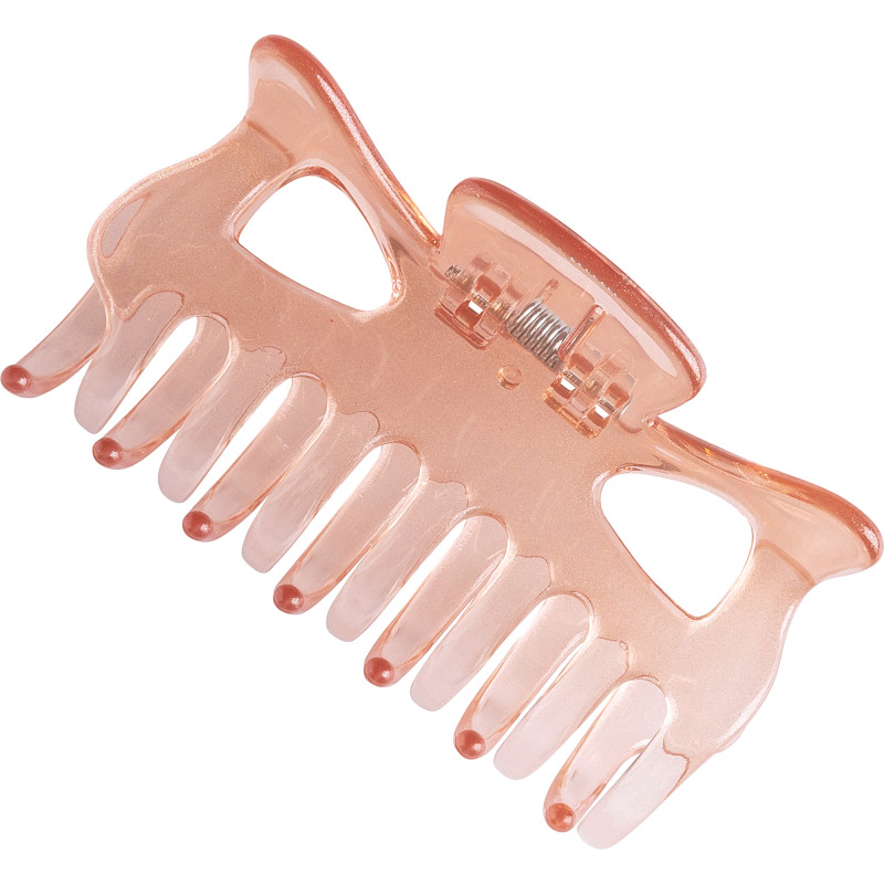 Hiussolki Cailap 9 cm, glitter persikka