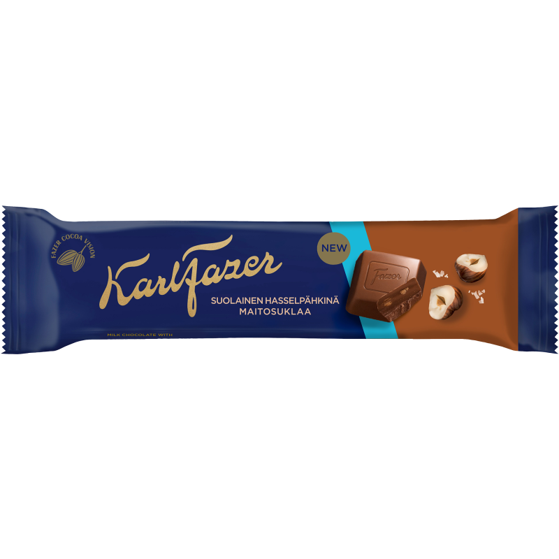 Suklaapatukka Karl Fazer 37 g suolainen hasselpähkinä