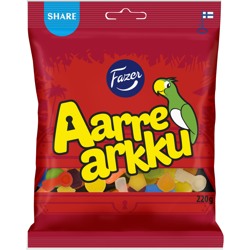 Aarrearkku Fazer 220 g karkkipussi
