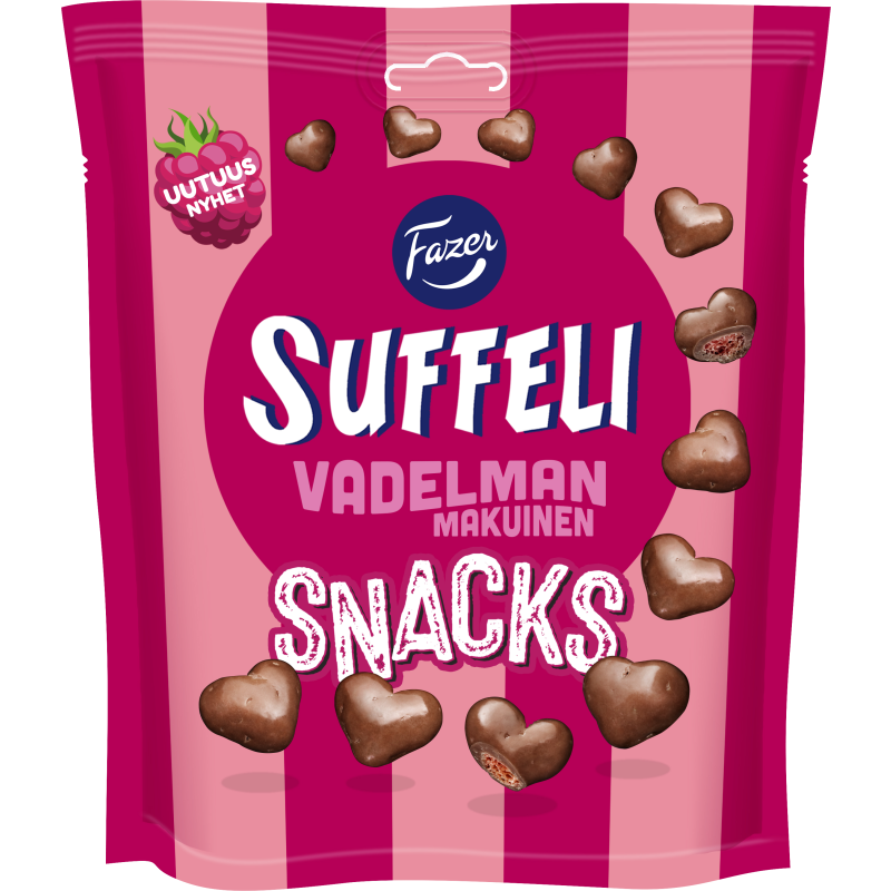 Suffeli Fazer 140 g Snacks vadelmanmakuinen