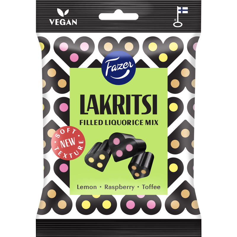 Lakritsi Fazer 140 g Filled Liquorice Mix