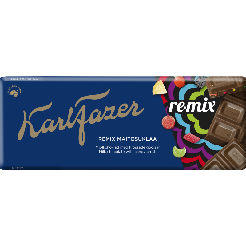 Suklaalevy Karl Fazer 180 g Re-Mix