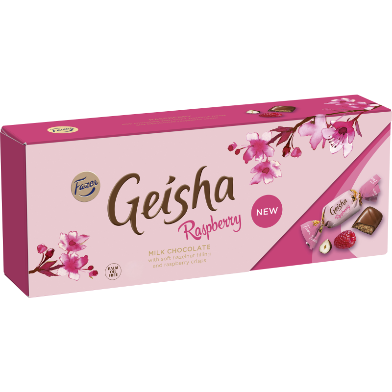Suklaakonvehti Fazer 250 g Geisha vadelma