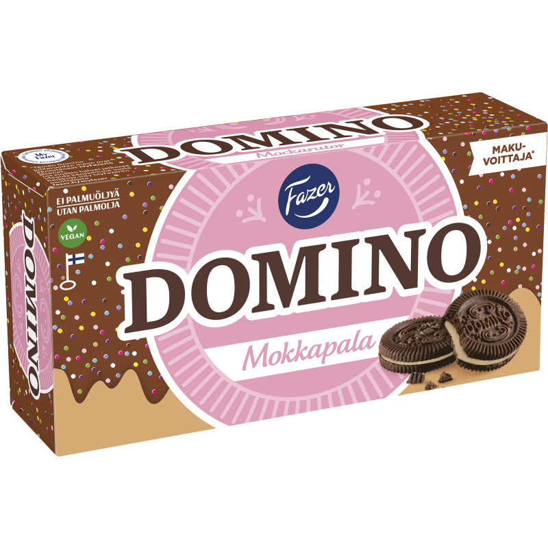 Domino-keksi Fazer 350 g Mokkapala