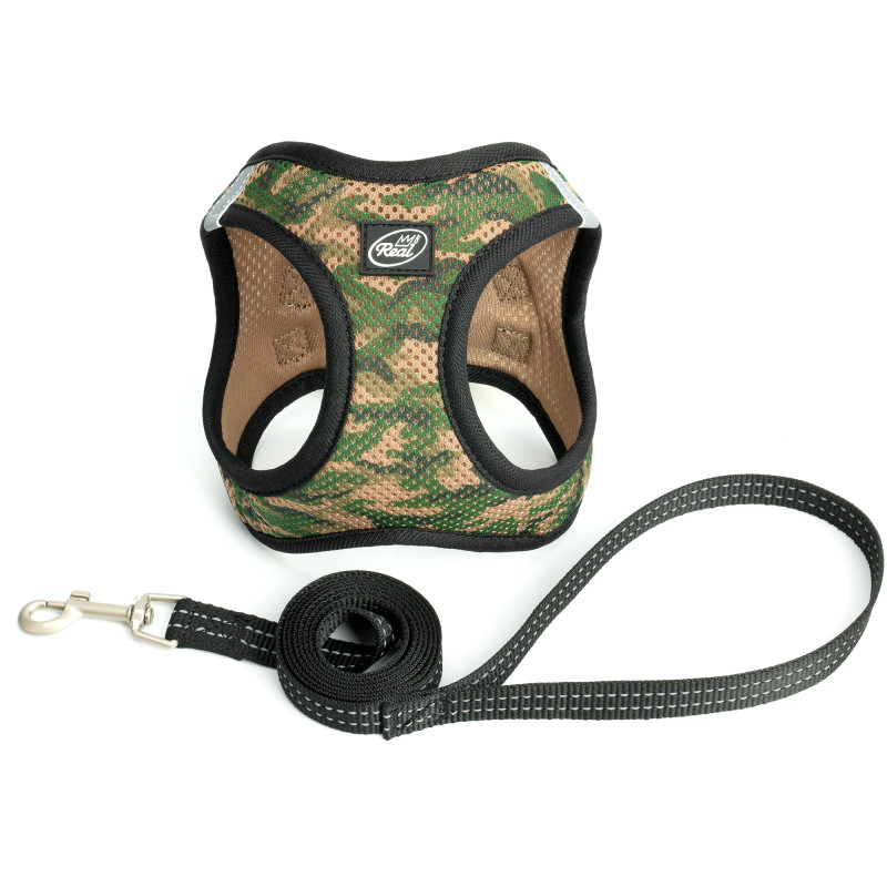 Kissanvaljaat + talutin -setti Real Cat Camo