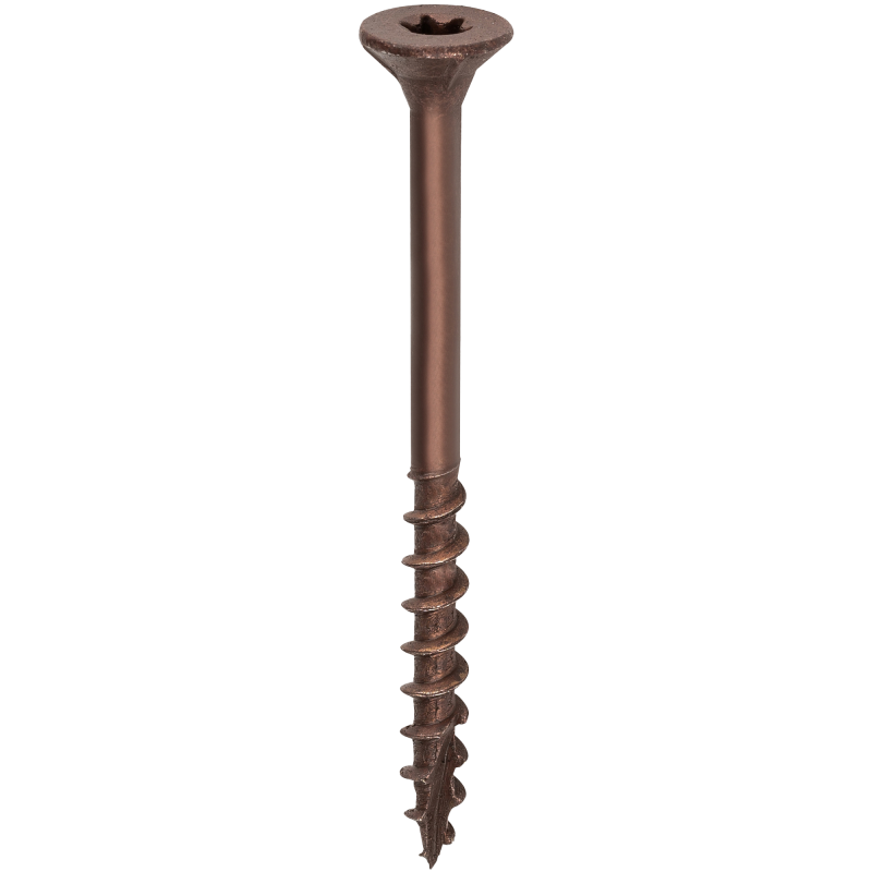 Terassiruuvi lk 4,2 x 55 mm, AISI410+Ruspert, ruskea, 250 kpl