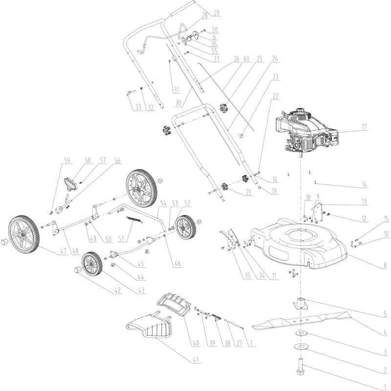 Varaosa 603076 HEIGHT ADJUSTMENT LINK BAR 161cc 1 kpl