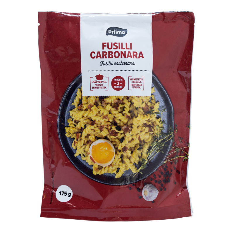Fusilli Priima 175 g carbonara