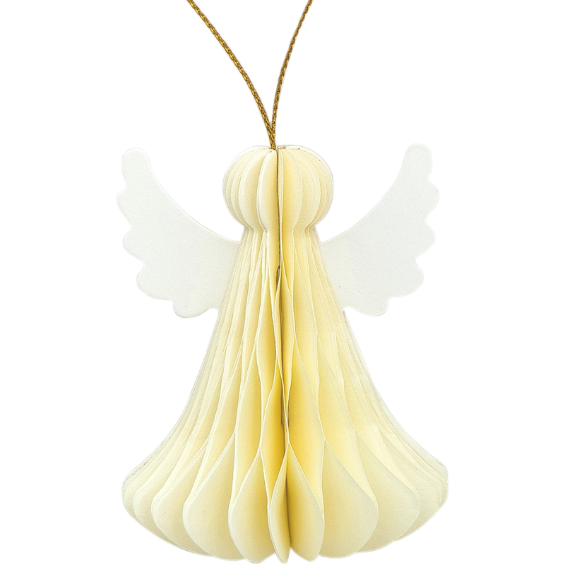 Paperienkeli Kotikulta 2 kpl 7 cm luonnonvalkoinen