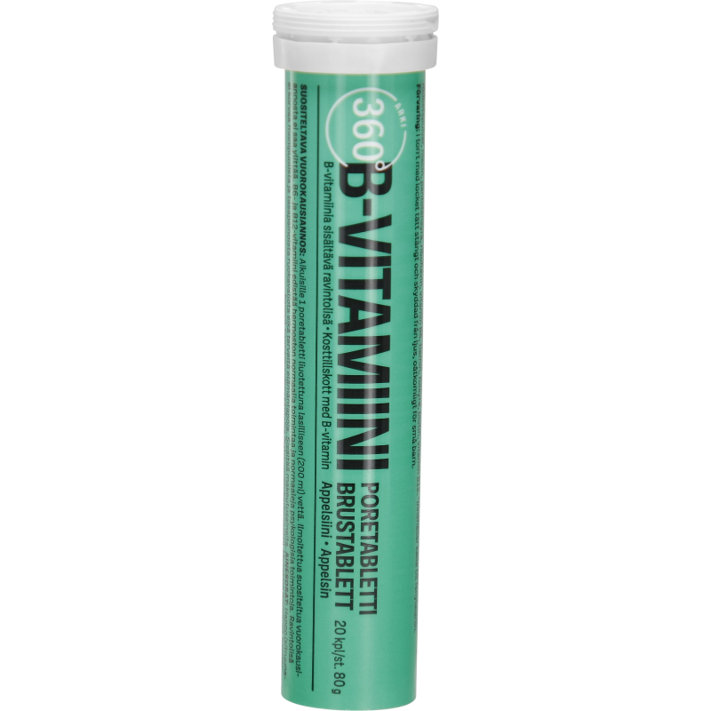 B-vitamiiniporetabletti Arki 360° 20 kpl