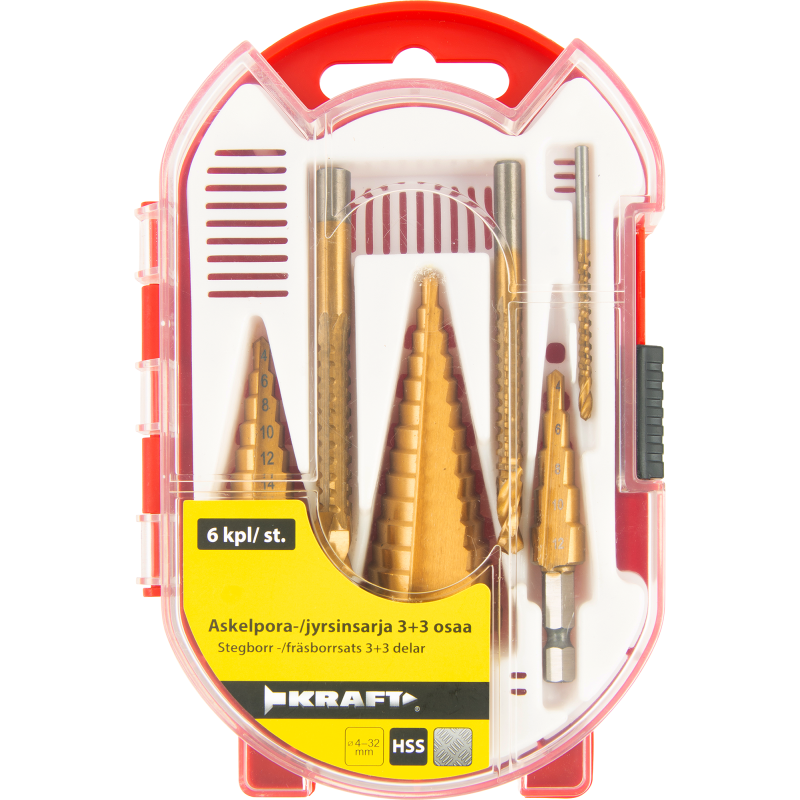 Askelpora/porajyrsinsarja 3+3 osainen