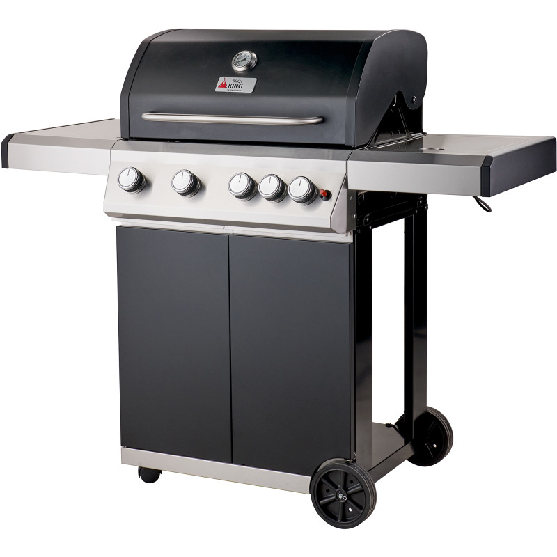 Kaasugrilli BBQ King Basic Series, 4 + 1 poltinta