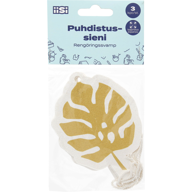 Puhdistussieni Iisi 3 kpl puristettu
