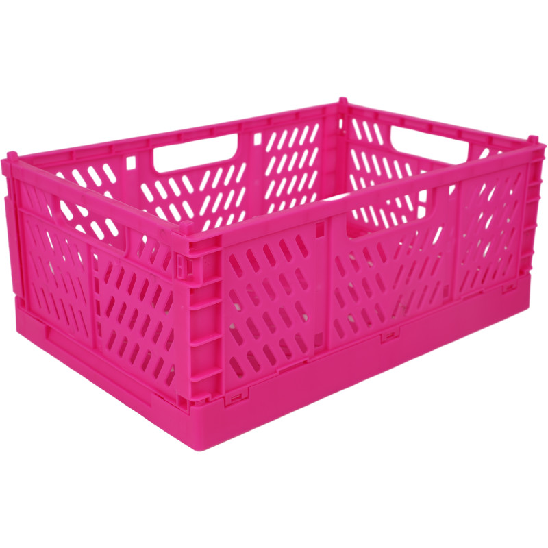 Taitettava kori Miny L 30,5 x 19,7 x 12,5 cm fuksia