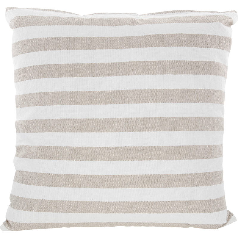 Koristetyyny Miny luonnonvalkoinen, beige raita 45 cm x 45 cm