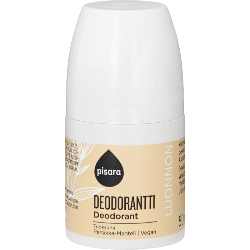Luonnon deodorantti Pisara 50 ml persikka-manteli