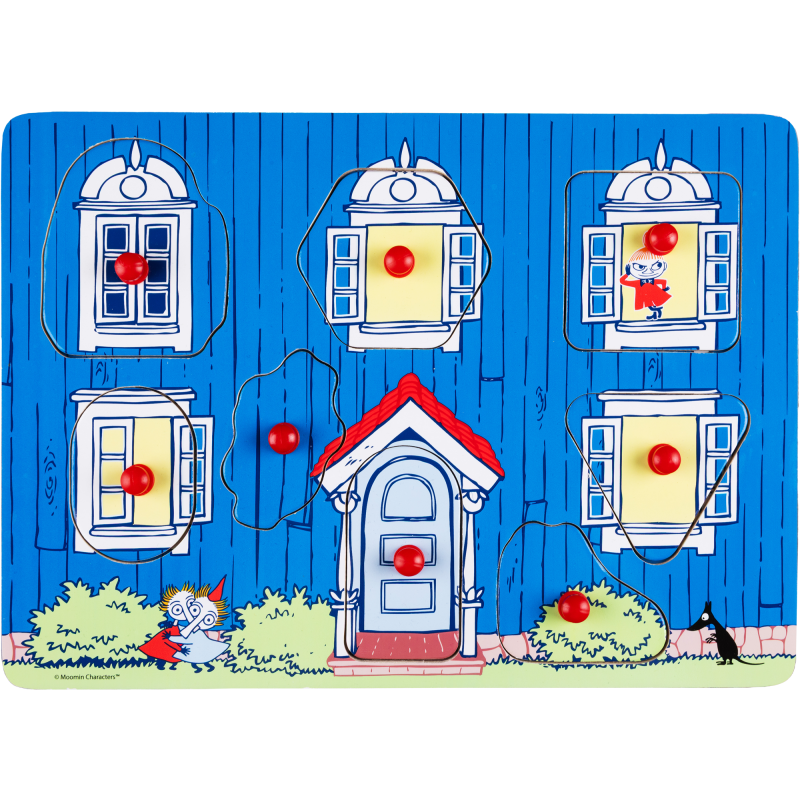 Nuppipalapeli Peliko 8 palaa Muumitalo