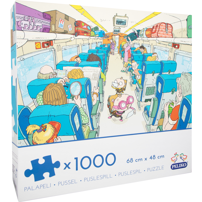 Palapeli Peliko 1000 palaa Tatu ja Patu kiskoilla