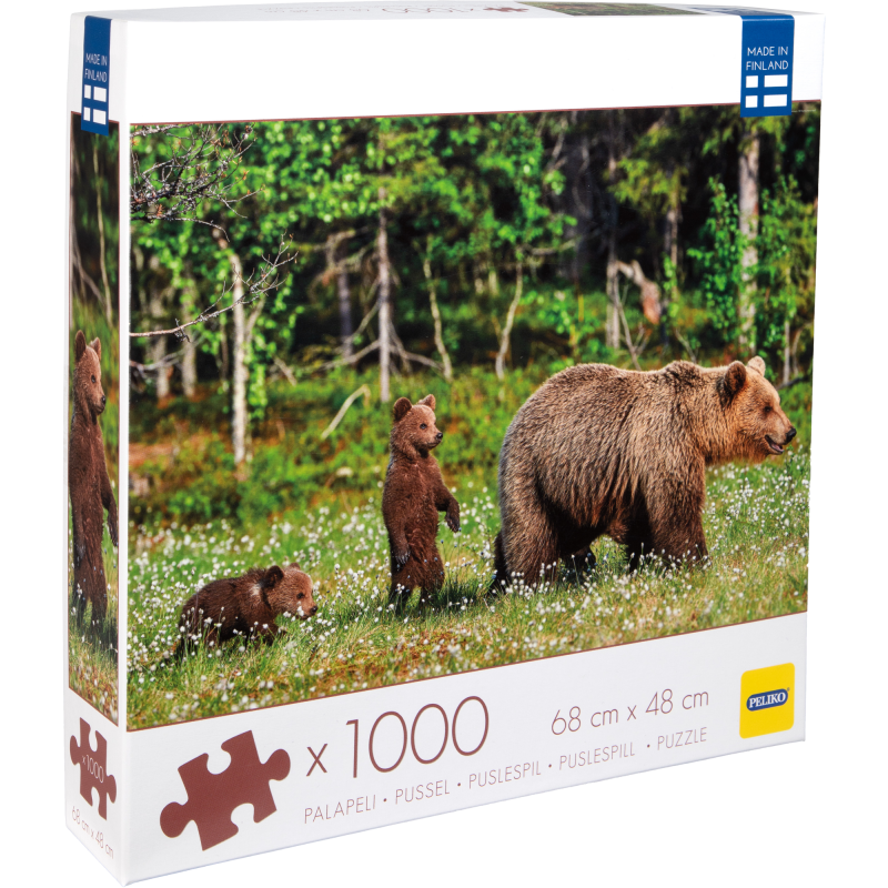 Palapeli Peliko 1000 palaa karhuperhe