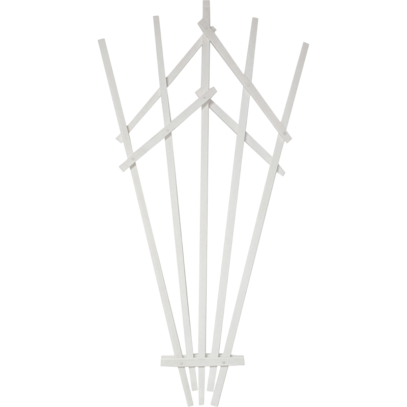 Puuviuhkasäleikkö 0,9 x 1,9 m, valkoinen