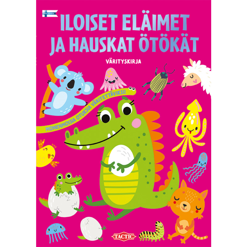 Värityskirja Tactic Iloiset eläimet ja hauskat ötökät