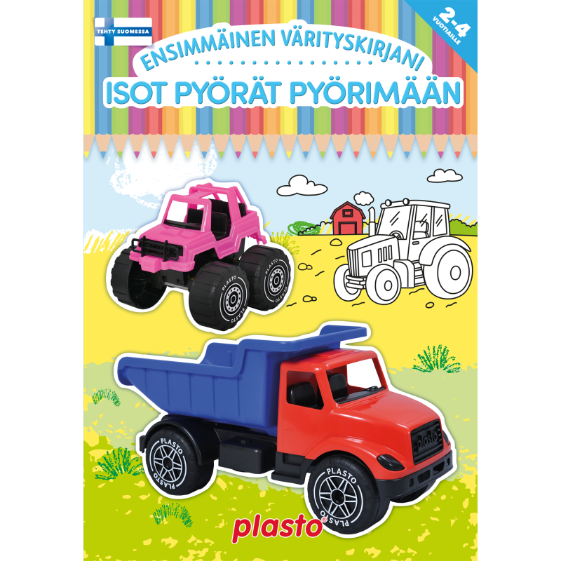 Ensimmäinen värityskirjani Tactic Isot pyörät pyörimään