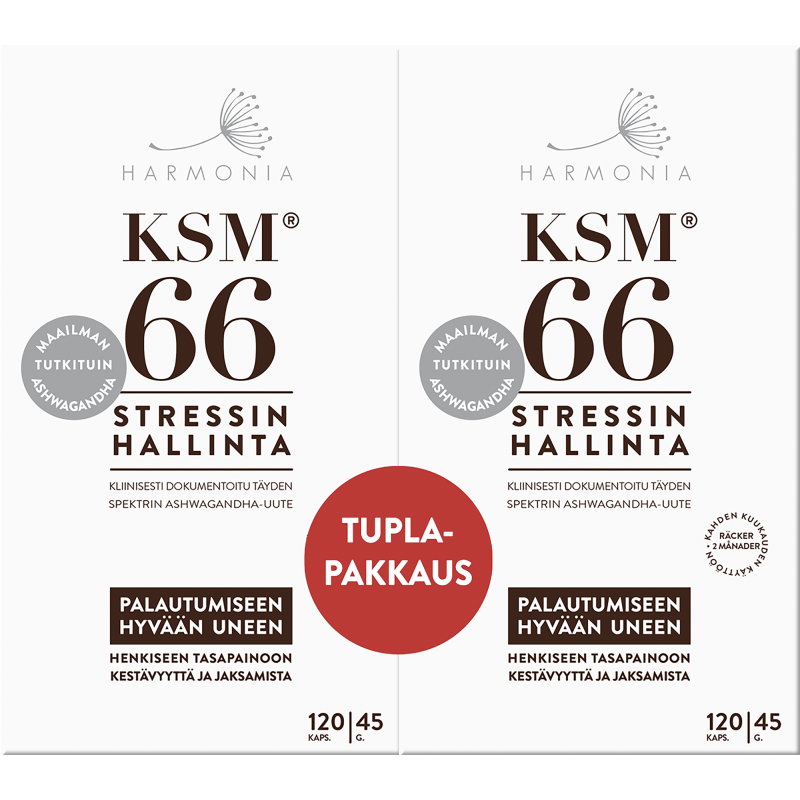 KSM66 Harmonia 2 x 120 kpl tuplapakkaus luomu