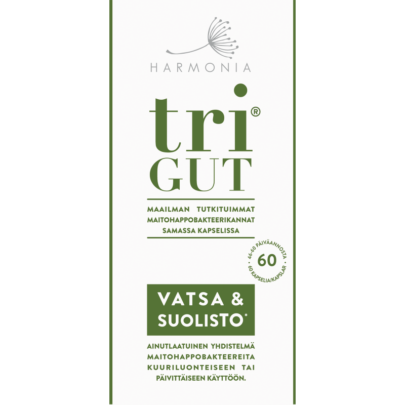 Maitohappobakteerivalmiste Harmonia 60 kpl triGUT