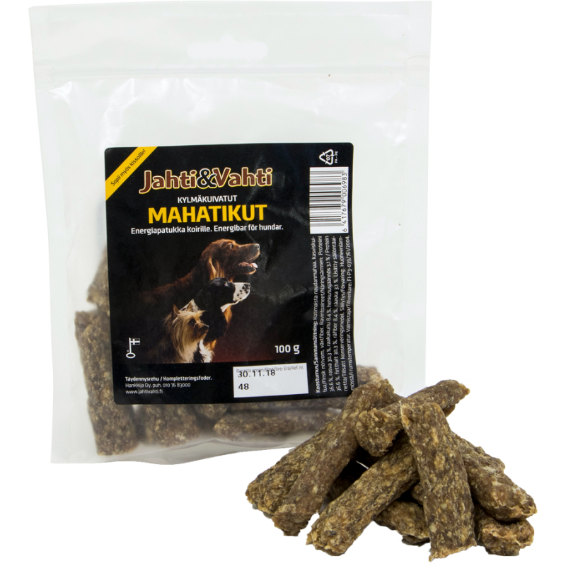 Koiran herkku Jahti&Vahti 100 g mahatikku