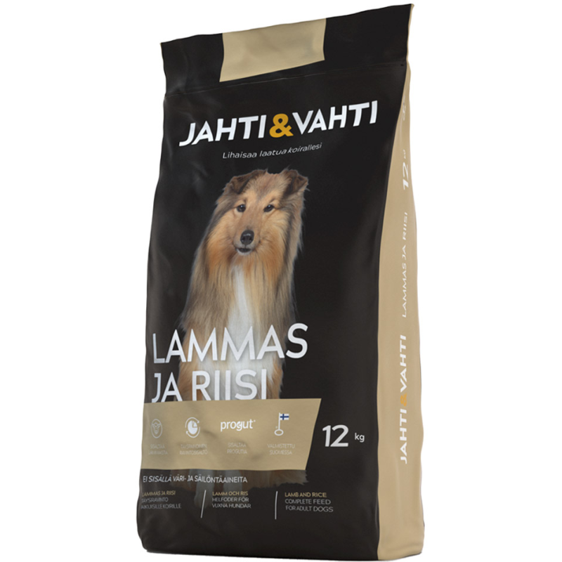 Koiranruoka Jahti&Vahti 12 kg lammas ja riisi