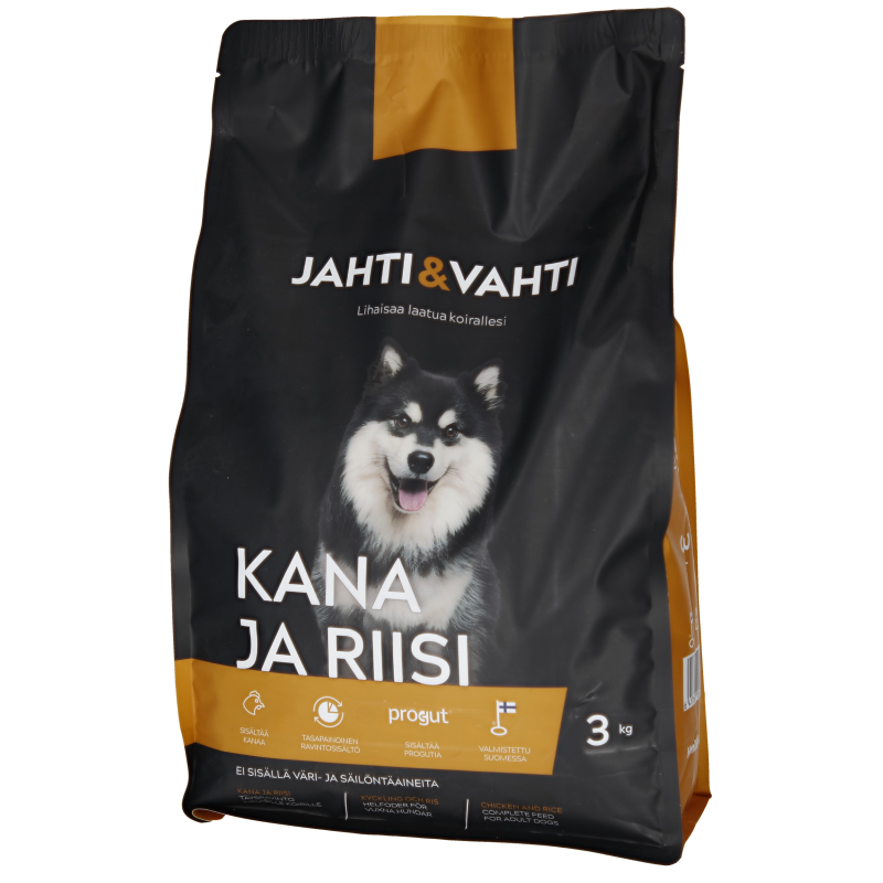 Koiranruoka Jahti&Vahti 3 kg kana ja riisi