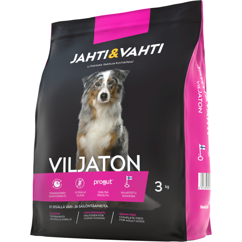 Koiranruoka Jahti&Vahti 3 kg viljaton
