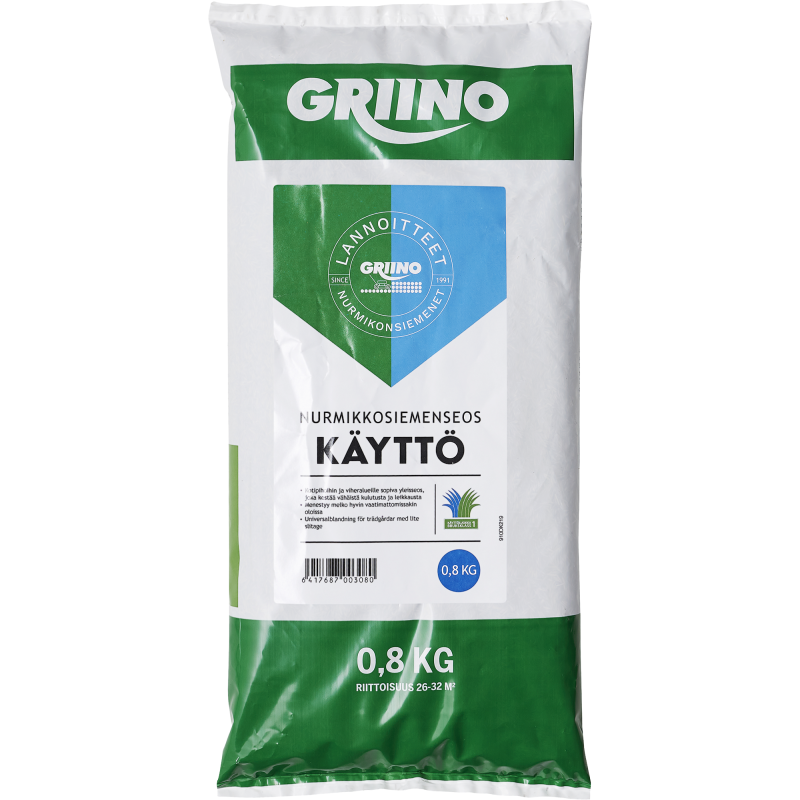Käyttönurmikon siemen Griino 0,8 kg