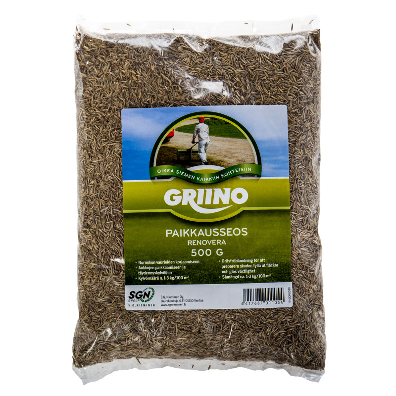 Nurmikon paikkausseos Griino 0,5 kg