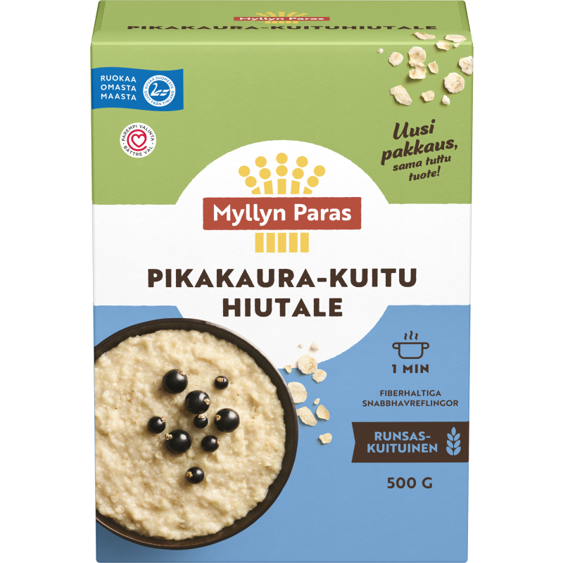 Pikakaura+Kuitu -hiutale Myllyn Paras 500 g