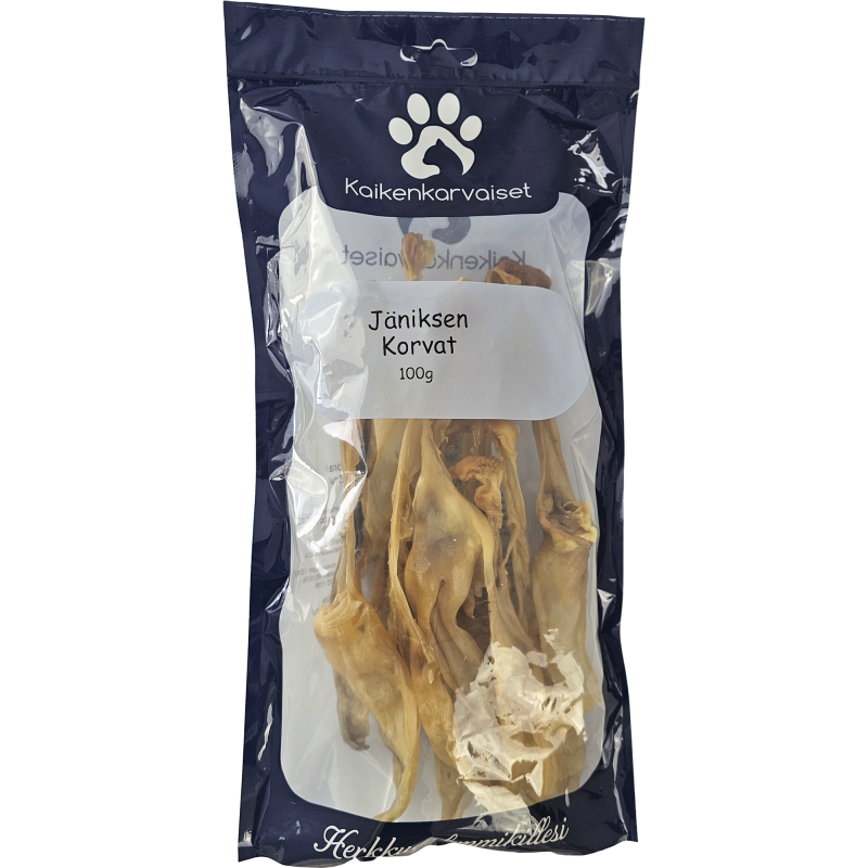 Koiran herkku Kaikenkarvaiset 100 g jäniksen korvat