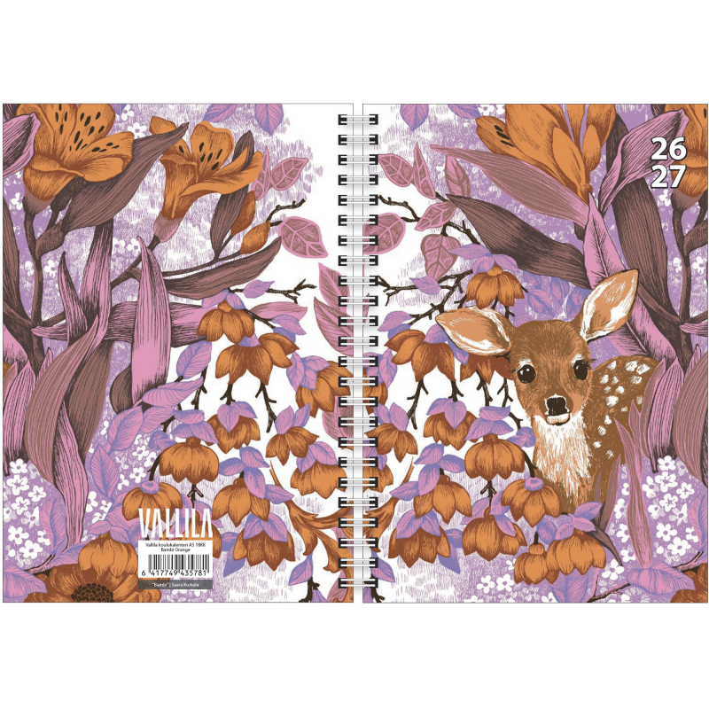 Koulukalenteri Vallila 26/27 A5 18 kk Bambi