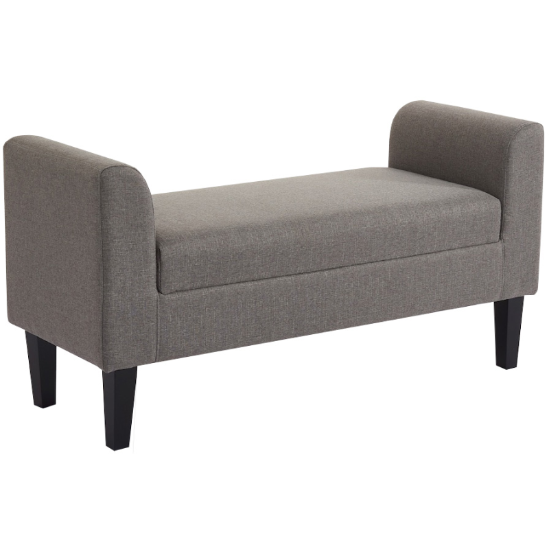 Penkki Chic Home Collection 115 x 44 x 58 cm, kangasverhoilu, vaaleanharmaa