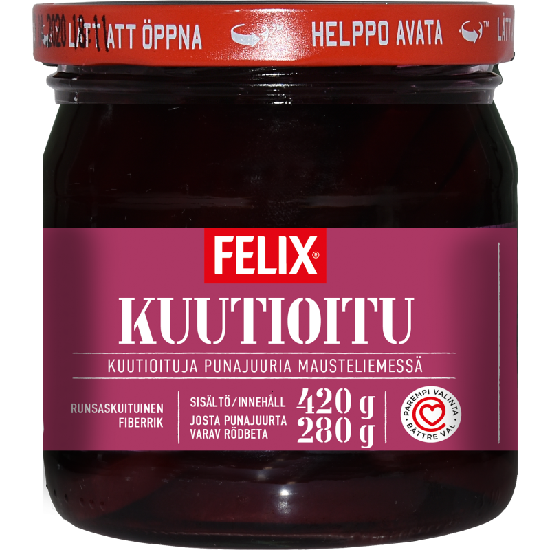 Kuutiopunajuuri Felix 420 / 280 g