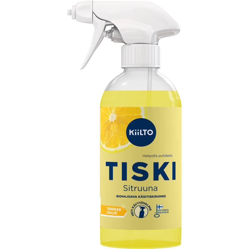 Suihkutettava käsitiskiaine Kiilto 457 ml Sitruuna