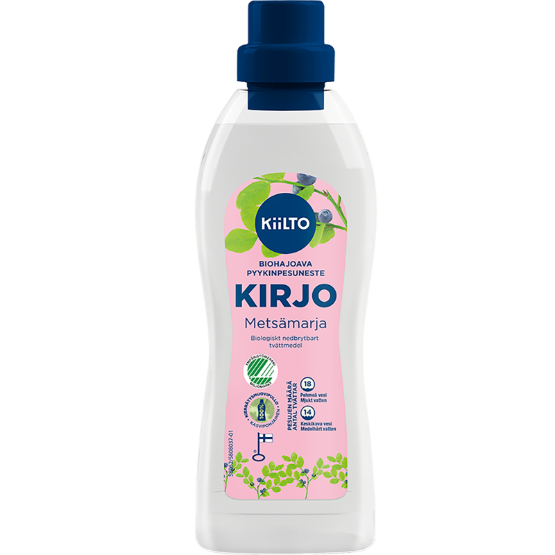 Pyykinpesuneste Kiilto 720 ml Kirjo metsämarja biohajoava