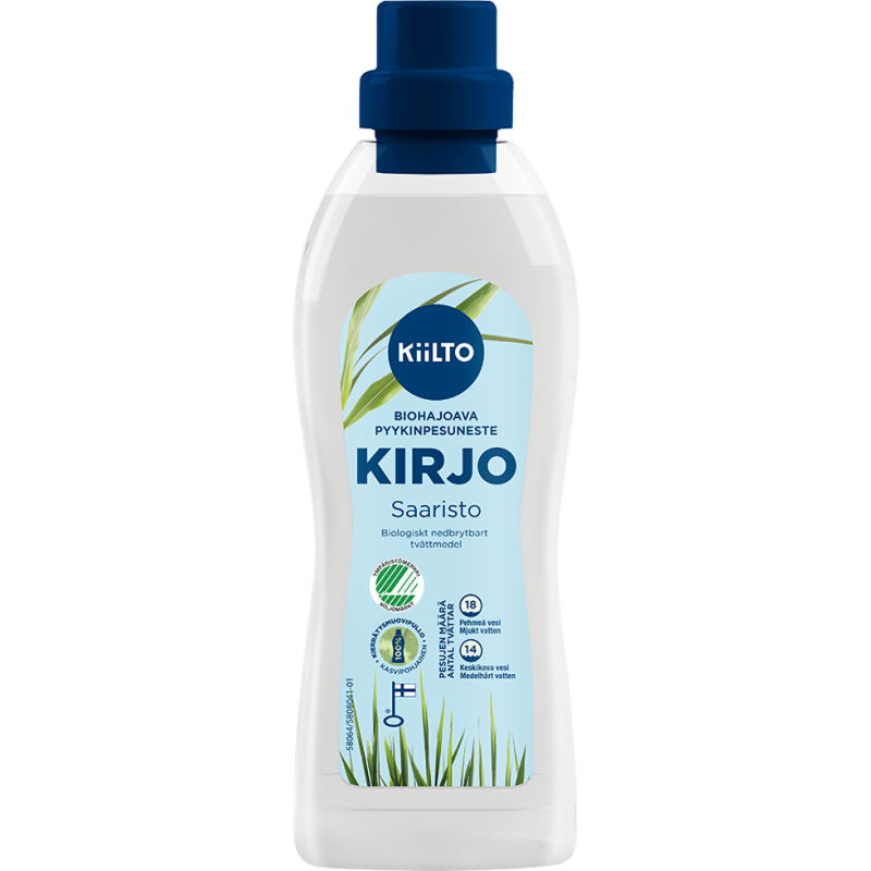 Pyykinpesuneste Kiilto 720 ml Kirjo saaristo biohajoava
