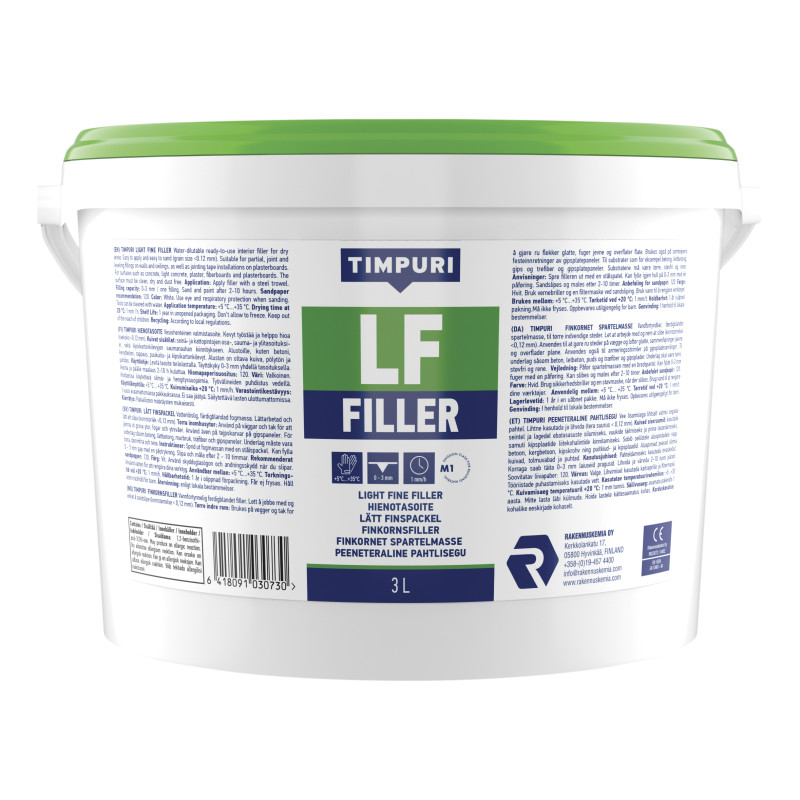 Hienotasoite  LF Filler, 3 l