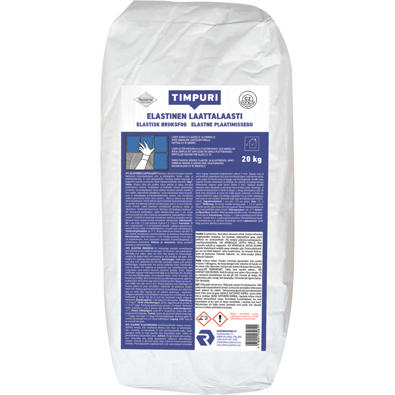 Elastinen laattalaasti 20 kg